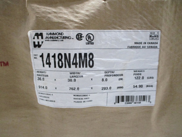 HAMMOND MANUFACTURING 1418N4M8 24VDC 2A NSMP