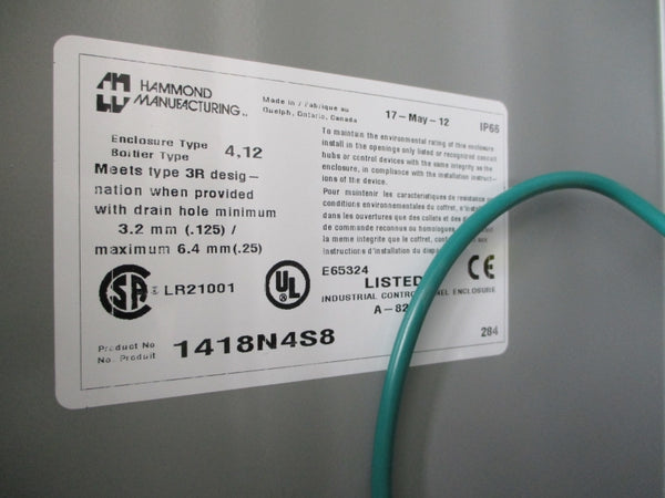 HAMMOND MANUFACTURING 1418N4S8 24VDC 2A NSMP