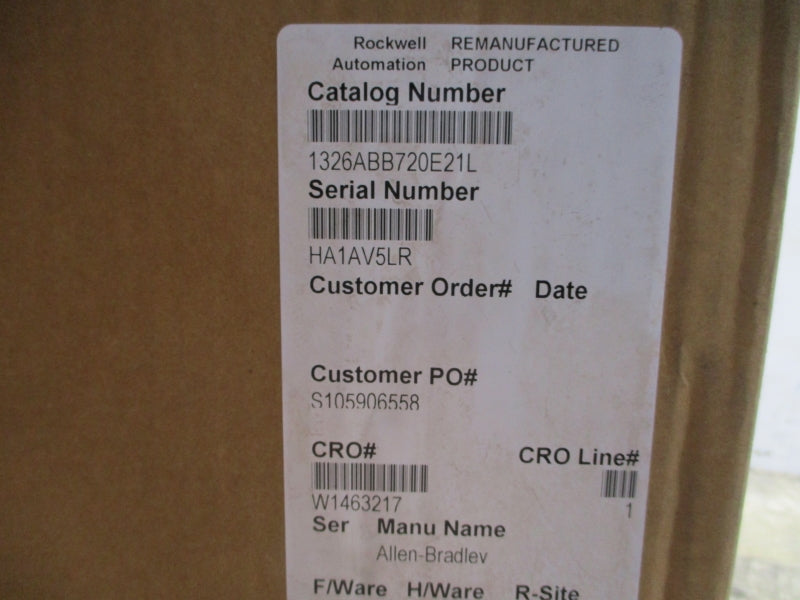 ALLEN BRADLEY 1326ABB720E21L 17.5A REMAN