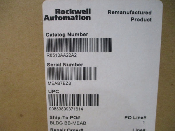 ALLEN BRADLEY 8510A-A22-A2 200-230V 144A REMAN