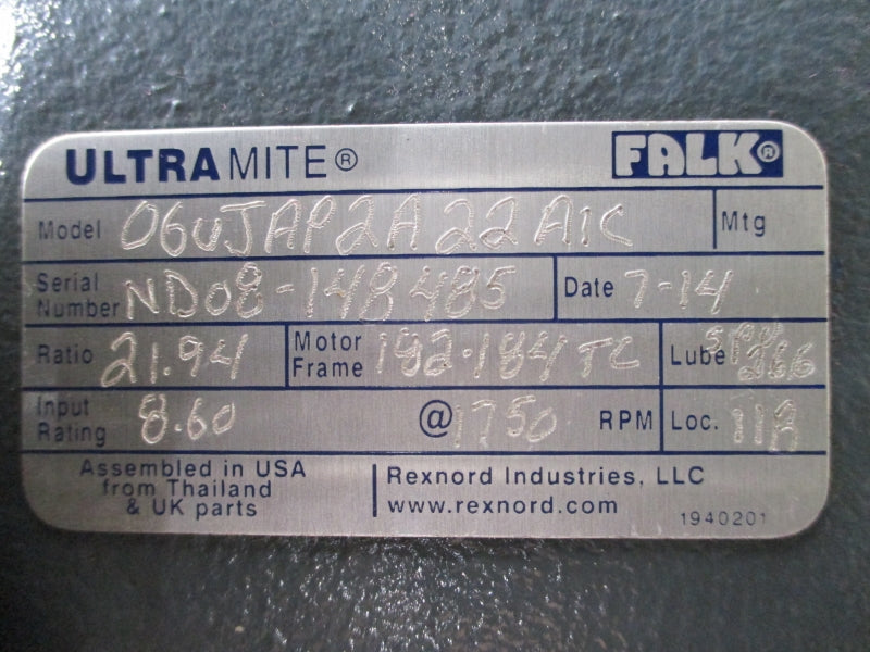 FALK 06UJAP2A22A1C UNMP