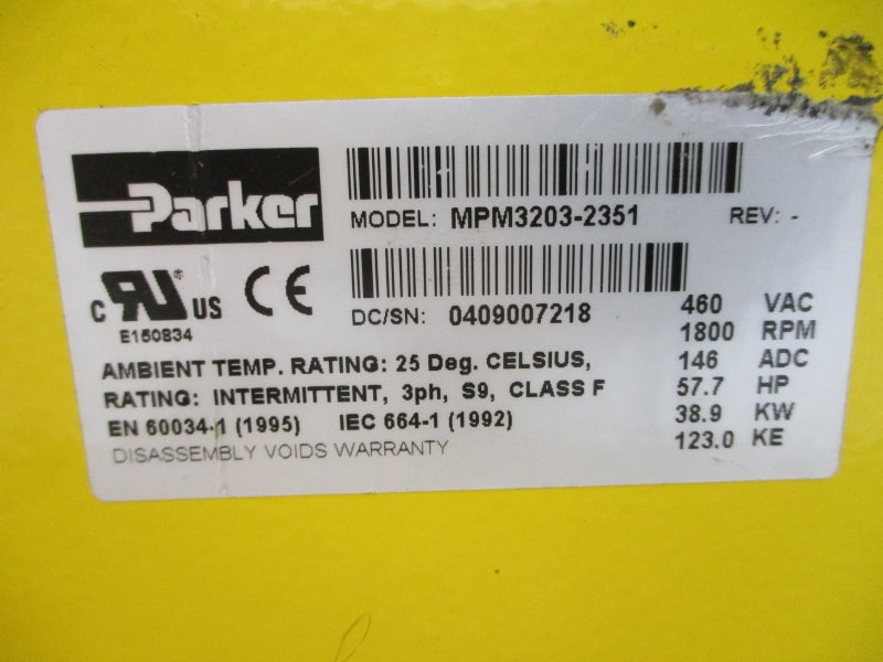 PARKER MPM3203.2351 460VAC UNMP