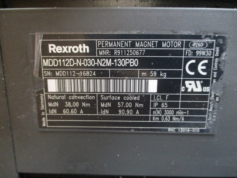 REXROTH MDD112D-N-030-N2M-130PB0 R911250677 60.60/90.90A NSMP