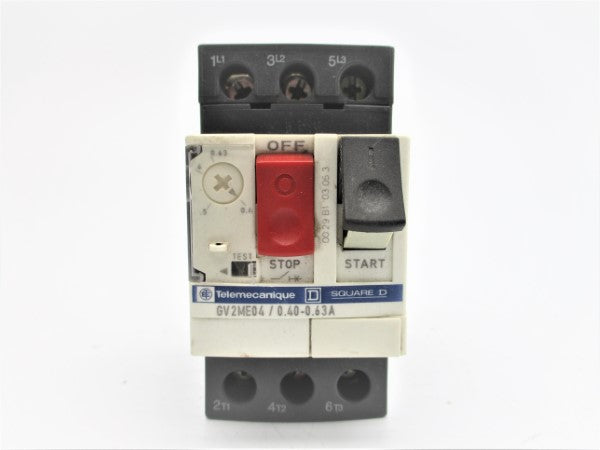 TELEMECANIQUE GV2ME04 600VAC 0.40-0.63A NSNP