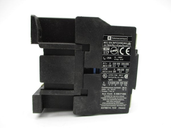 TELEMECANIQUE LC1D0910F7 110V 25A NSNP
