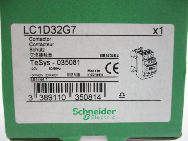 SCHNEIDER ELECTRIC LC1D32G7 120V NSMP
