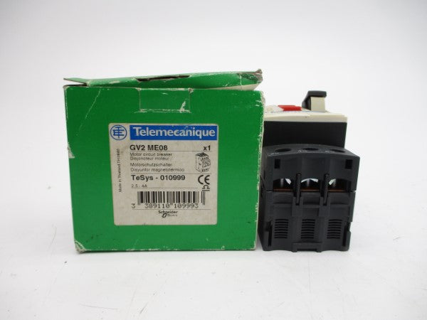 TELEMECANIQUE GV2ME08 600VAC 2.5-4A NSMP