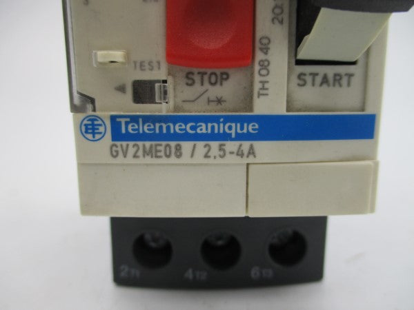 TELEMECANIQUE GV2ME08 600VAC 2.5-4A NSMP