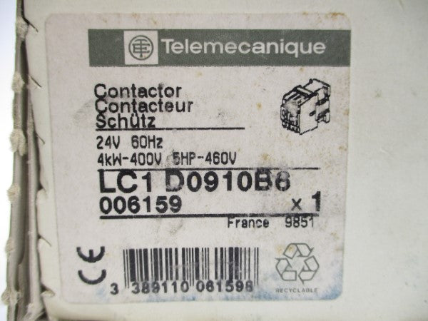 TELEMECANIQUE LC1D0910B6 24V NSMP
