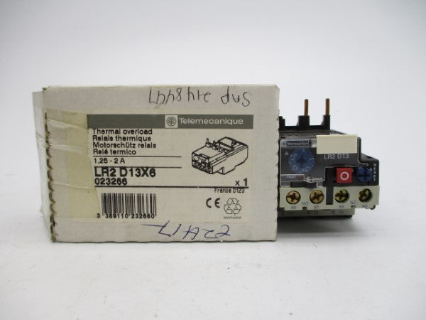 TELEMECANIQUE LR2D13X6 600VAC 1.25-2A NSMP