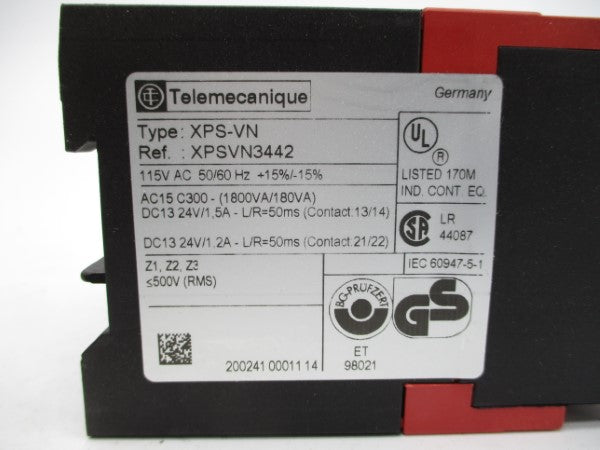 TELEMECANIQUE XPSVN3442 115VAC NSMP