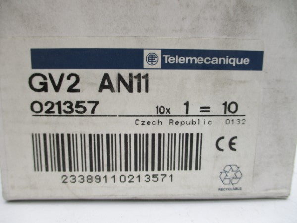 TELEMECANIQUE GV2AN11 690V 10A (PKG OF 10) NSMP