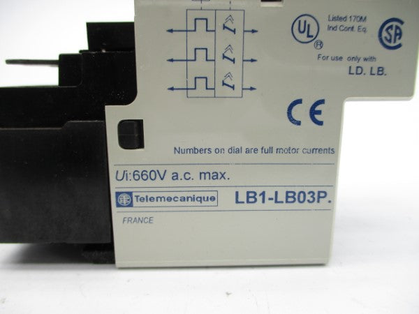 TELEMECANIQUE LB1-LB03P04 660VAC 0.4-0.63A UNMP