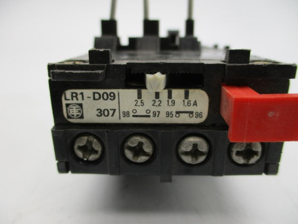 TELEMECANIQUE LR-D09307 600VAC 1.6-2.5A (AS PICTURED) NSNP