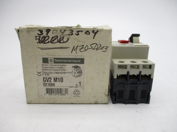 TELEMECANIQUE GV2M10 600VAC 4-6.3A NSMP