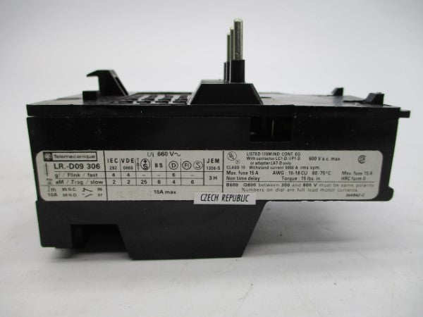 TELEMECANIQUE LR1D09306 600VAC 1-1.6A NSMP