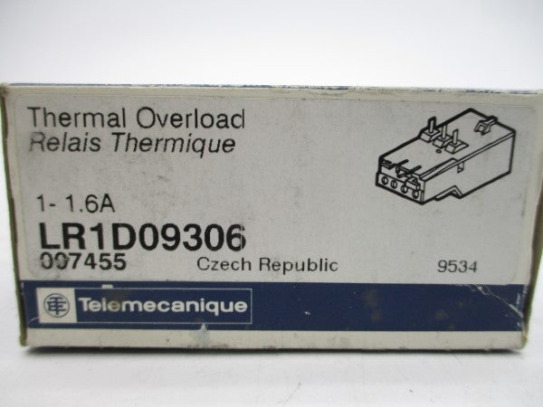 TELEMECANIQUE LR1D09306 600VAC 1-1.6A NSMP
