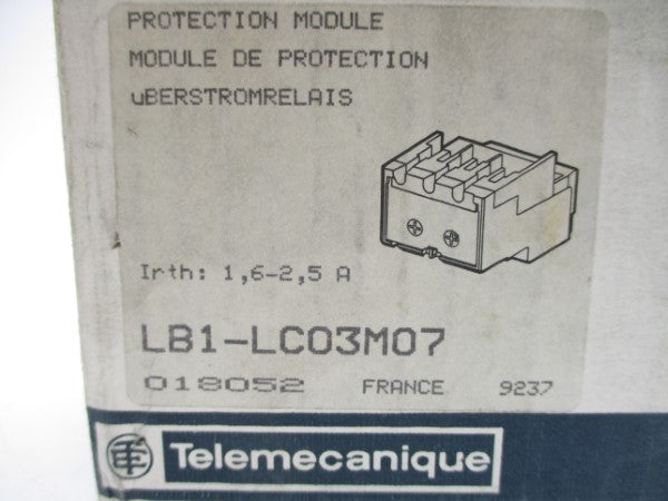 TELEMECANIQUE LB1-LC03M07 660VAC 1.6-2.5A NSMP
