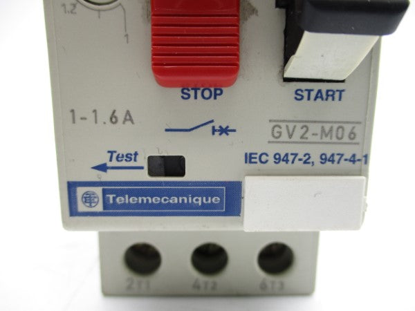 TELEMECANIQUE GV2-M06 575VAC 1-1.6A NSNP