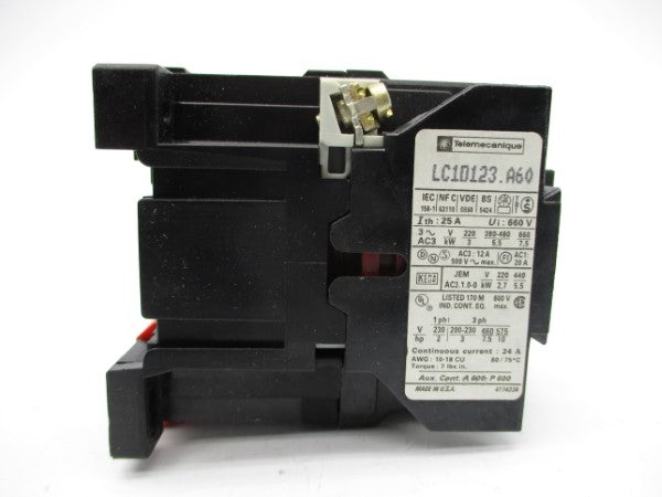 TELEMECANIQUE LC1D123JVA60 20/24V 12A NSMP