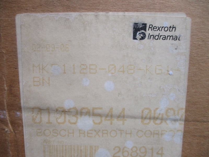 REXROTH INDRAMAT MKD112B-048-KG1-BN 268914 24VDC 35.6/53.4A NSMP