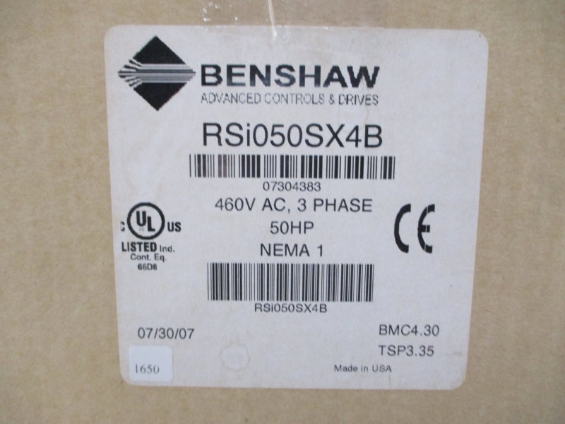 BENSHAW RSI050SX4B 380-460VAC 77.0A NSMP