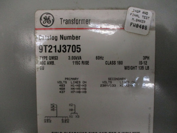 GENERAL ELECTRIC 9T21J3705 437/460/483V NSMP