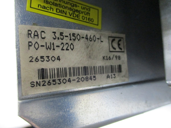 INDRAMAT RAC3.5-150-460-L-P0-W1-220 220V NSNP