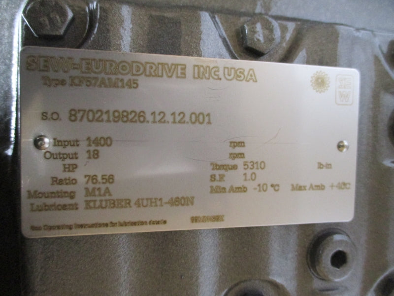 SEW-EURODRIVE KF57AM145 NSMP