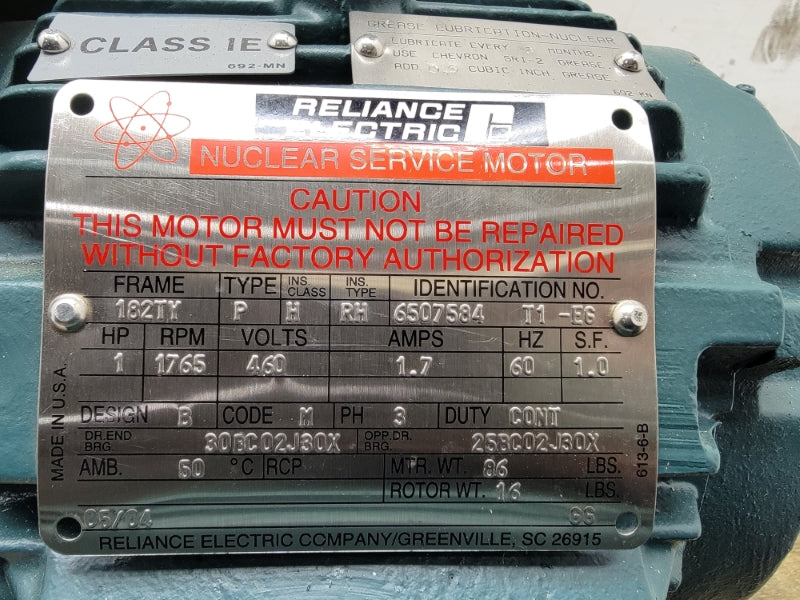 RELIANCE ELECTRIC 6507584 T1-EG 460V 1.7A NSNP