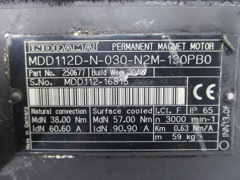 INDRAMAT MDD112D-N-030-N2M-130PB0 250677 60.60/90.90A NSNP