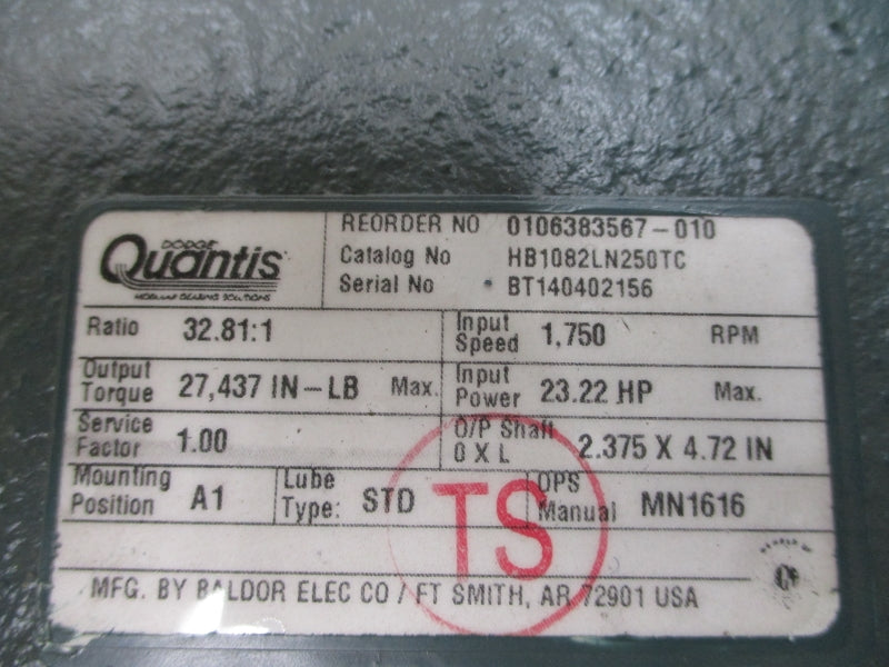 DODGE QUANTIS HB1082LN250TC NSMP
