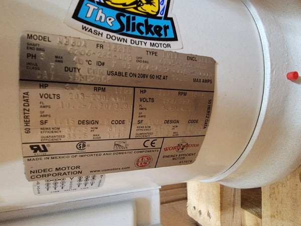 US MOTORS WD3E2DCR N880 208-230/460V 10.2-7.90/3.90A NSMP