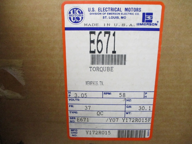US MOTORS E671 E671/Y07F NSMP