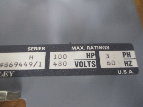 ALLEN BRADLEY 2112B-EDB-6P-27R SER. H 480V NSNP