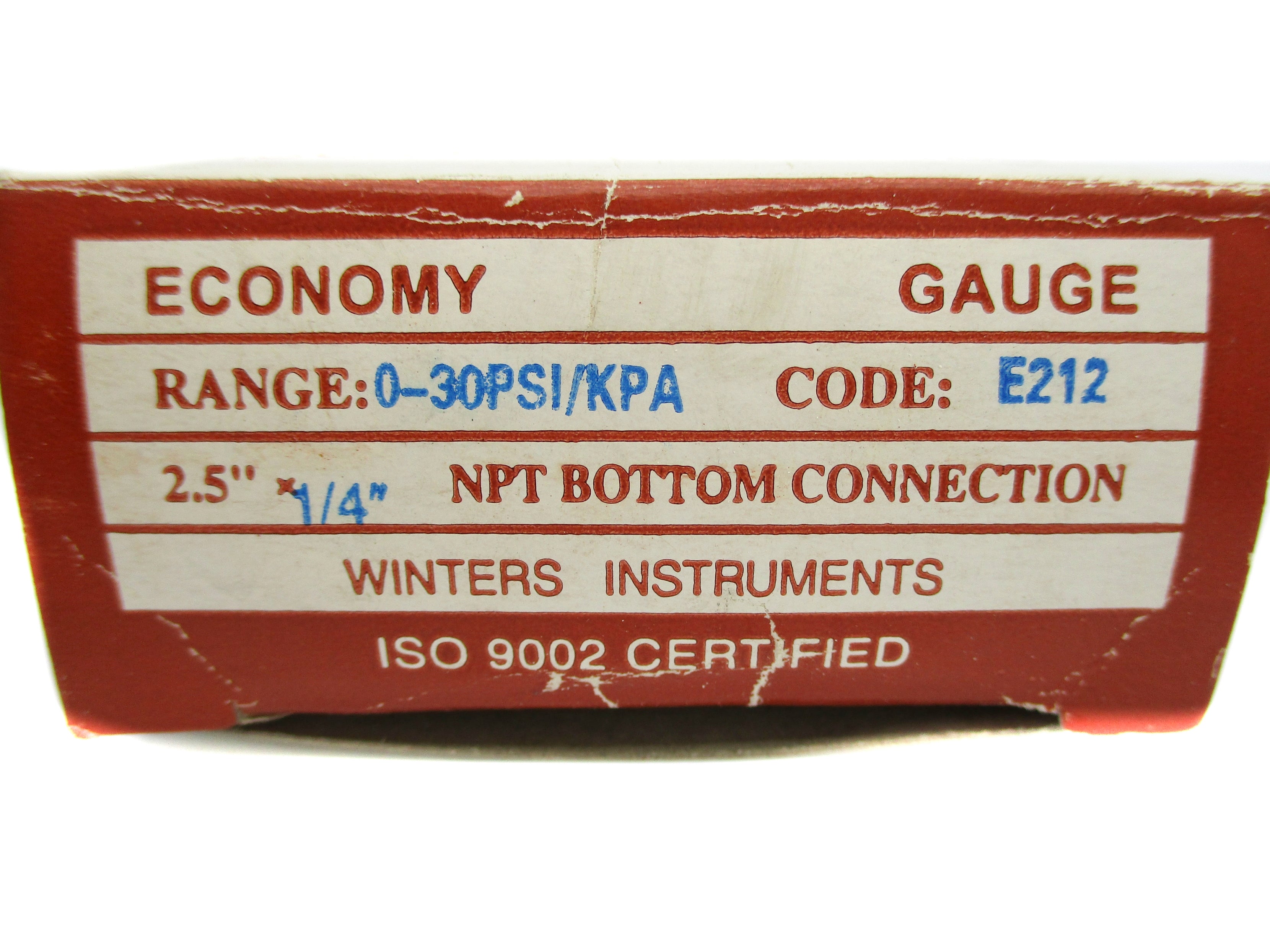 WINTERS E212 0-30PSI NSMP