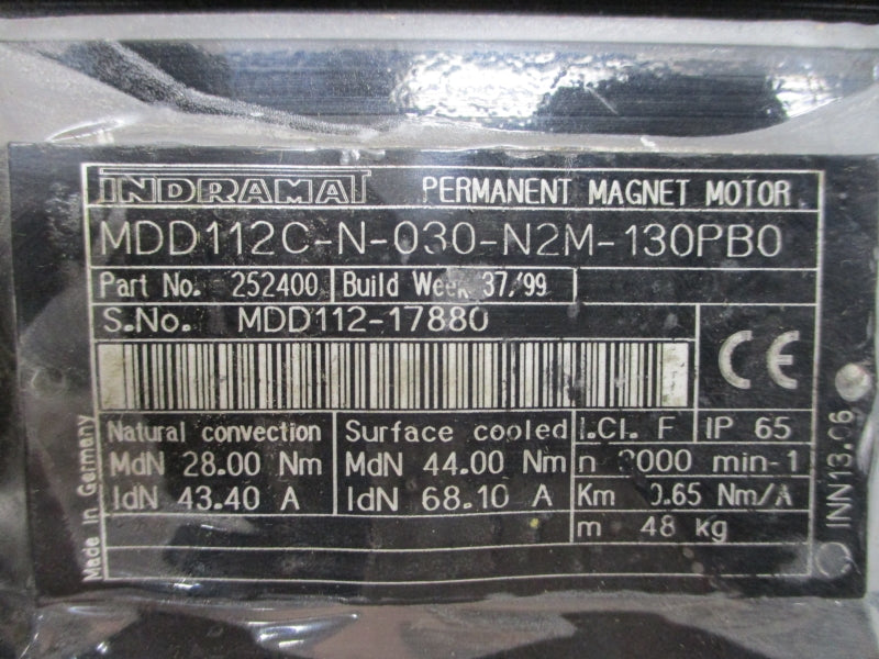 INDRAMAT MDD112C-N-030-N2M-130PB0 252400 43.40/68.10A NSNP