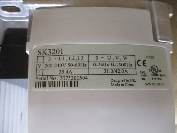 CONTROL TECHNIQUES SK3201 200-240V 31.0/42.0A NSMP