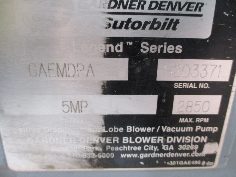 GARDNER DENVER GAEMDPA 5MP (AS PICTURED) UNMP
