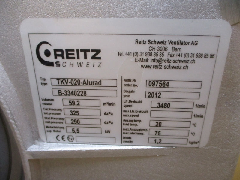 REITZ SCHWEIZ TKV-020-ALURAD B-3340228 NSMP