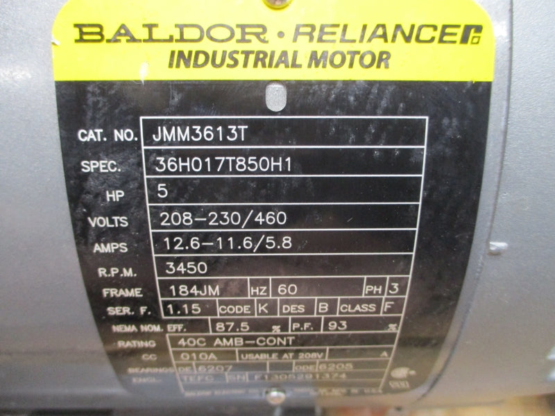 FLOWSERVE D524 JMM3613T 208-230/460V 12.6-11.6/5.8A 175PSI NSNP