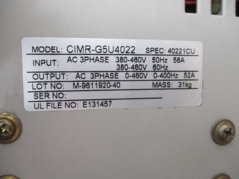 P&H CIMR-G5U4022 380-460VAC 58A NSNP