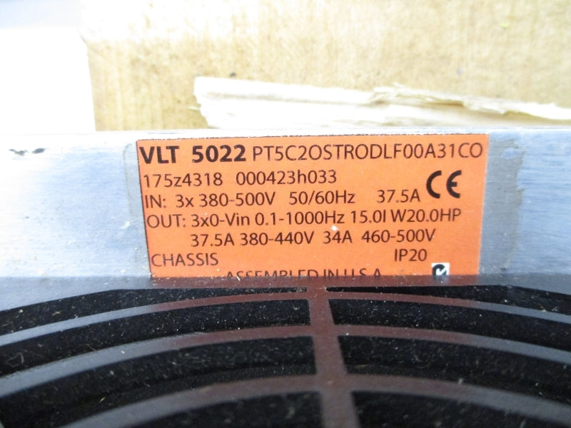 DANFOSS VLT5022PT5C2OSTRODLF00A31C0 175Z4318 380-500V 37.5A NSNP