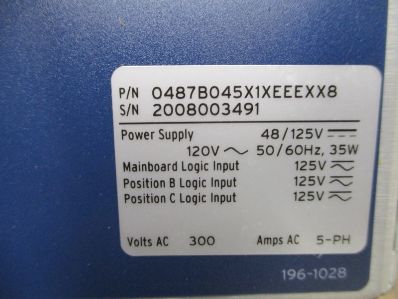 SEL SEL-487B 0487B045X1XEEEXX8 300VAC 5A NSMP