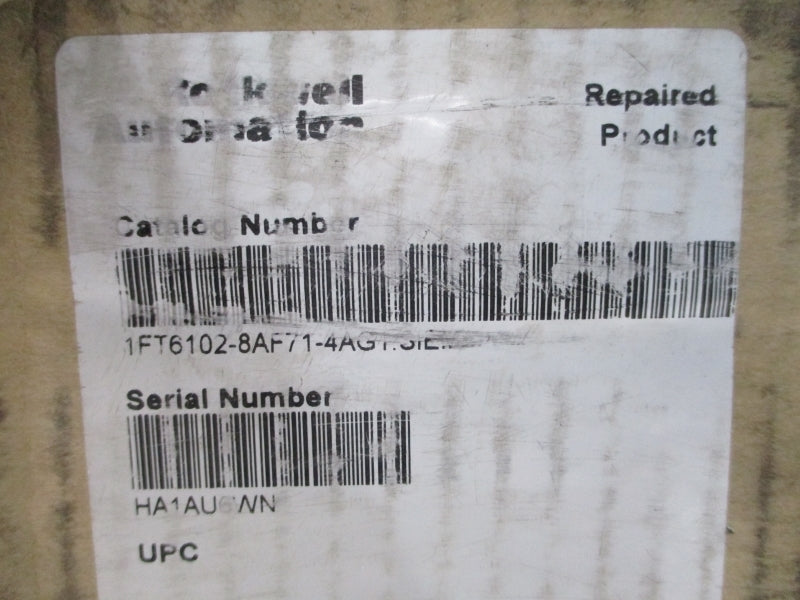 SIEMENS 1FT6102-8AF71-4AG1 149/297V 14.2/17.2A UNMP