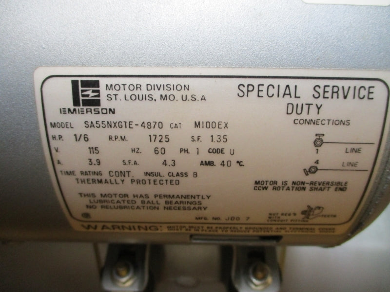 GAST 1LAA-11T-M100X 115V 3.9A NSMP