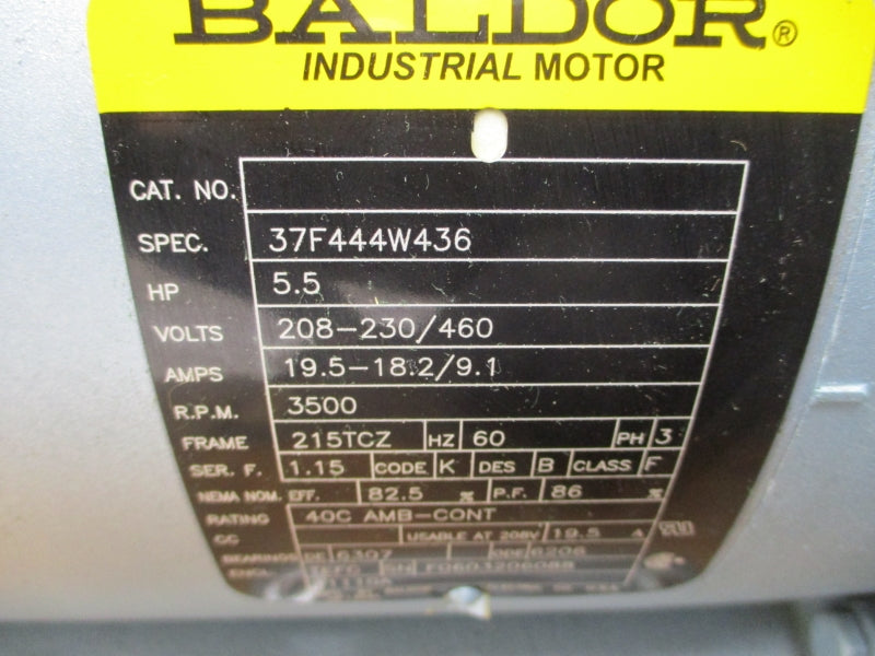 GAST R6P355A 37F444W436 208-230/460V 19.5-18.2/9.1A NSNP