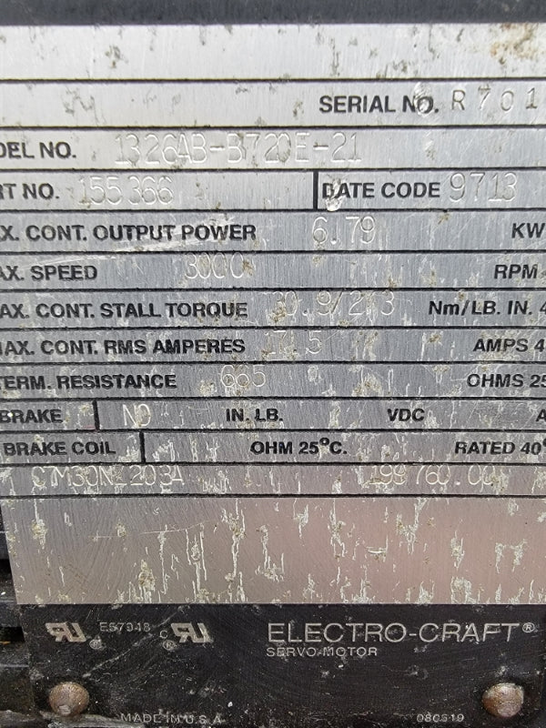 RELIANCE ELECTRIC 1326AB-B720E-21 17.5A UNMP