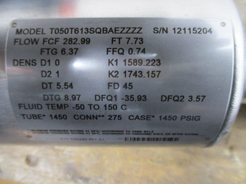 MICRO MOTION T050T613SQBAEZZZZ 17.3V 1450PSI NSMP