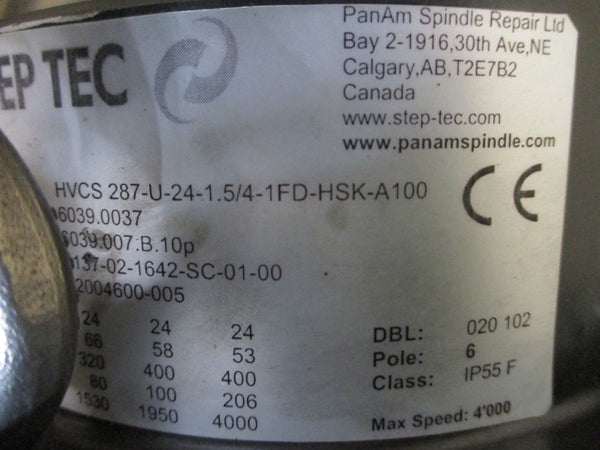 STEP TEC HVCS287-U-24-1.5/4-1FD-HSK-A100 400V 66A REMAN